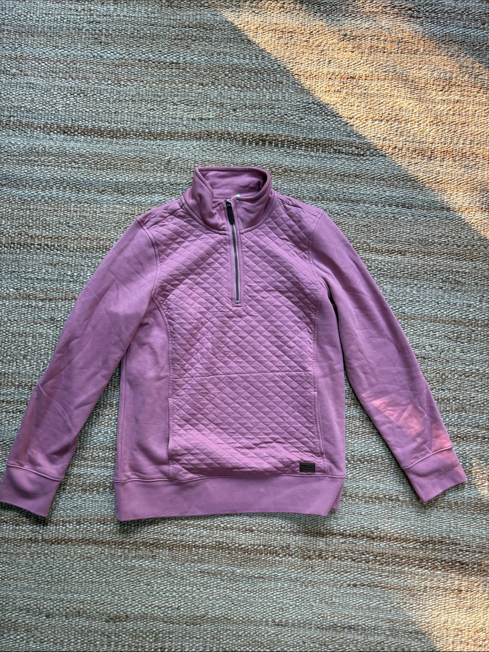 NWT - LL Bean Women's Quilted Half-Zip Pullover - Dusty Lavender